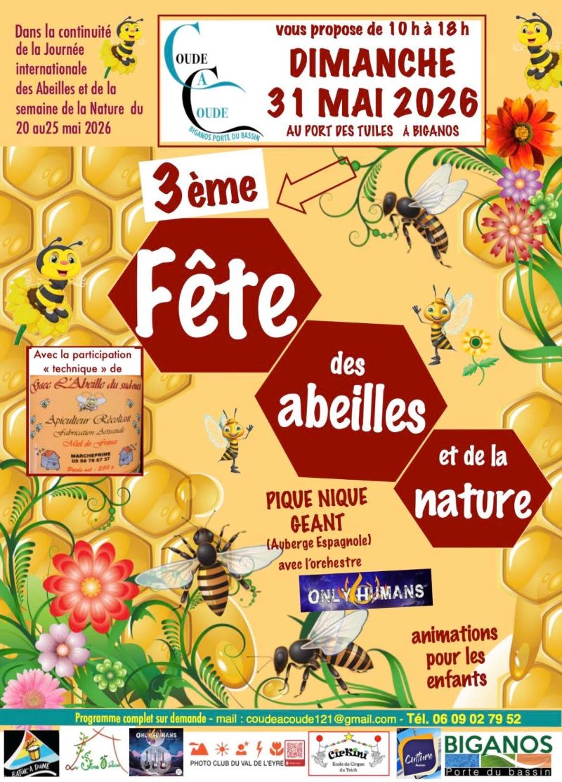 3ème fête des abeilles et de la nature  Biganos