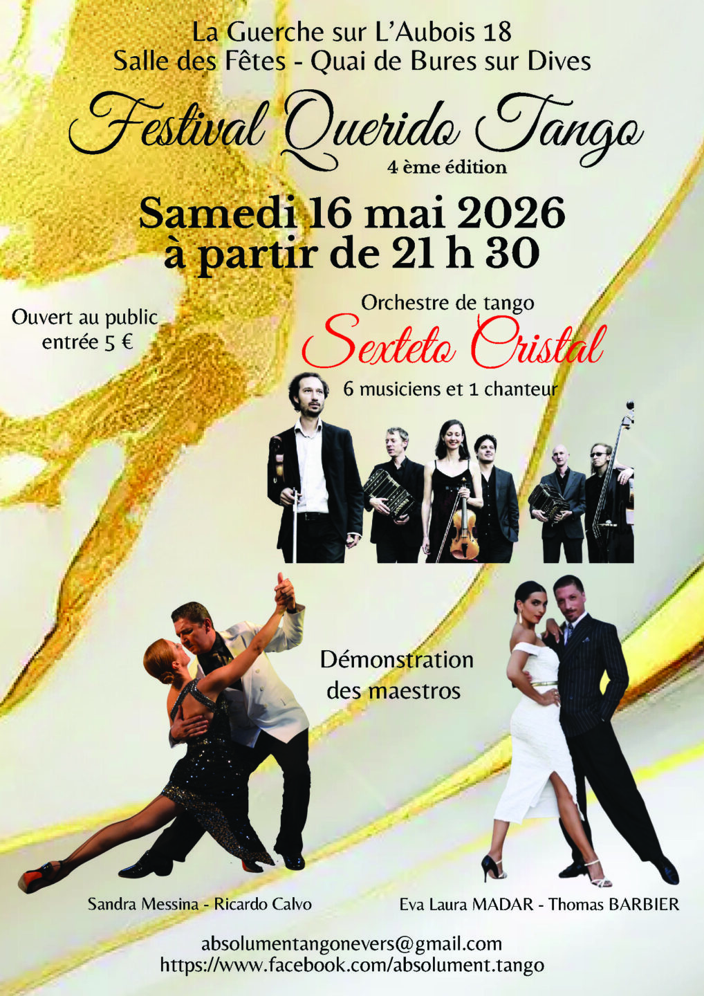4ème Festival Querido Tango  La Guerche-sur-l&rsquo;Aubois