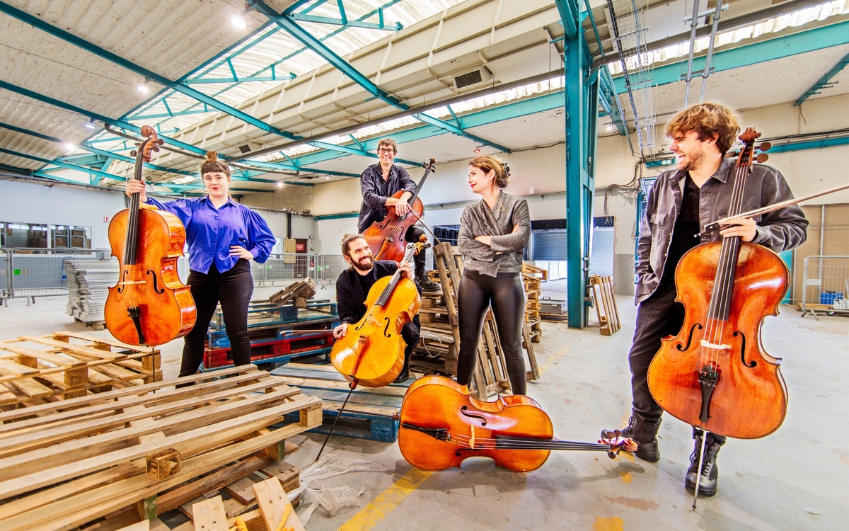 5 violoncelles et électronique, le Bleue Quintet en concert à Paris ! Le 360 Paris Music Factory Paris