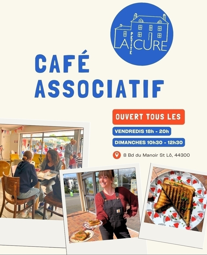 Accueil et formation bénévoles La Petite Cure (café associatif) Nantes