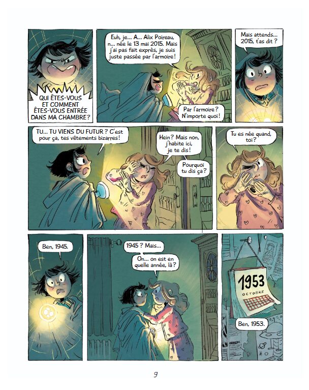 Alix et Huguette, extrait de bande dessinée