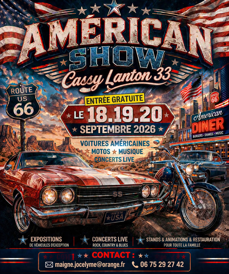 American Show 23 Rue du Port Lanton 2026-09-18