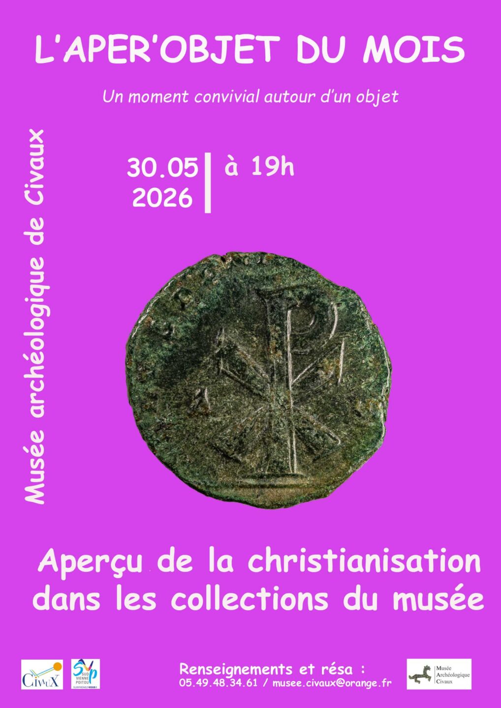 Apér&rsquo;objet du mois Aperçu de la christianisation dans les collections du musée  Civaux