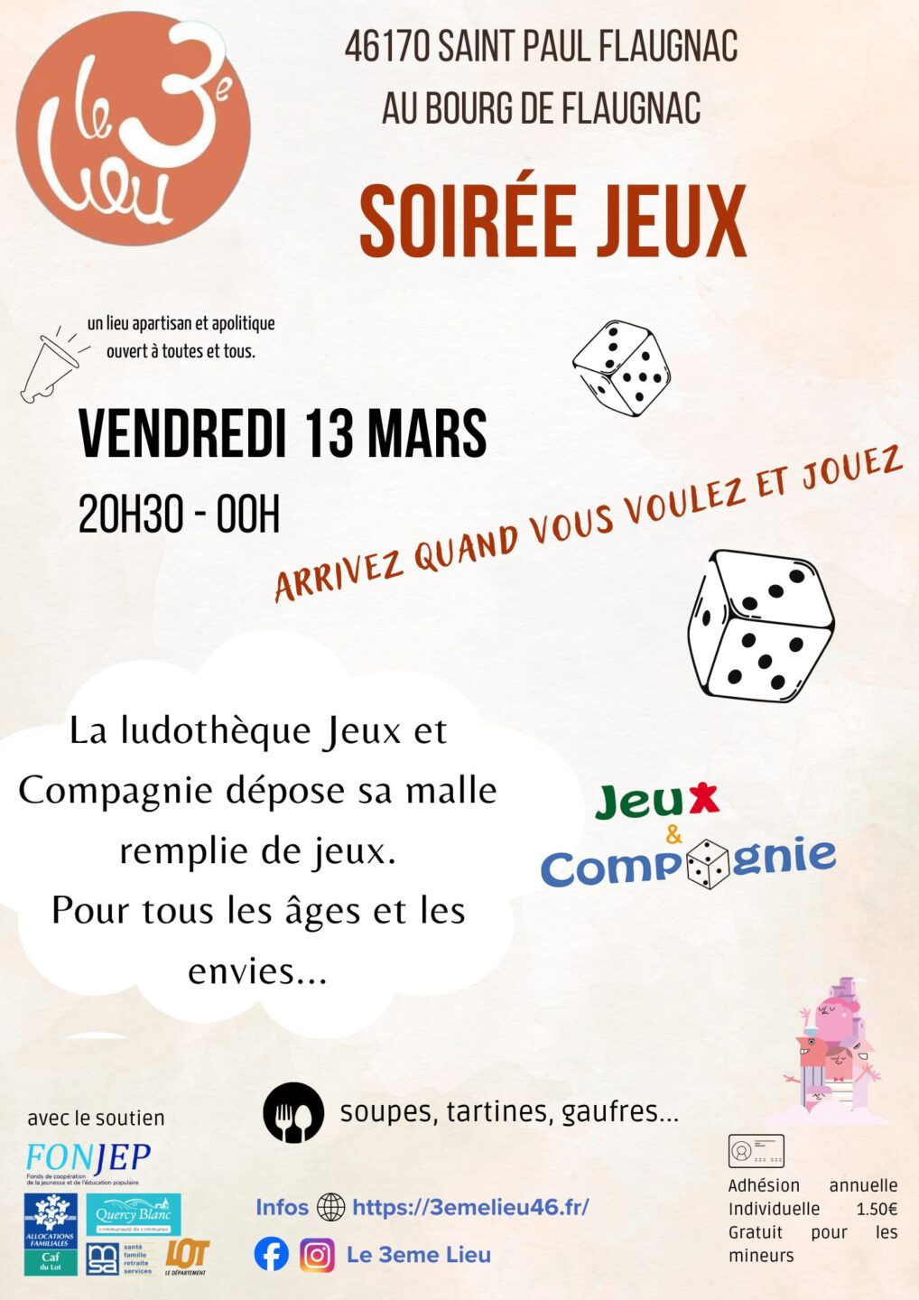 Après-midi et Soirée jeux de société  Saint-Paul-Flaugnac