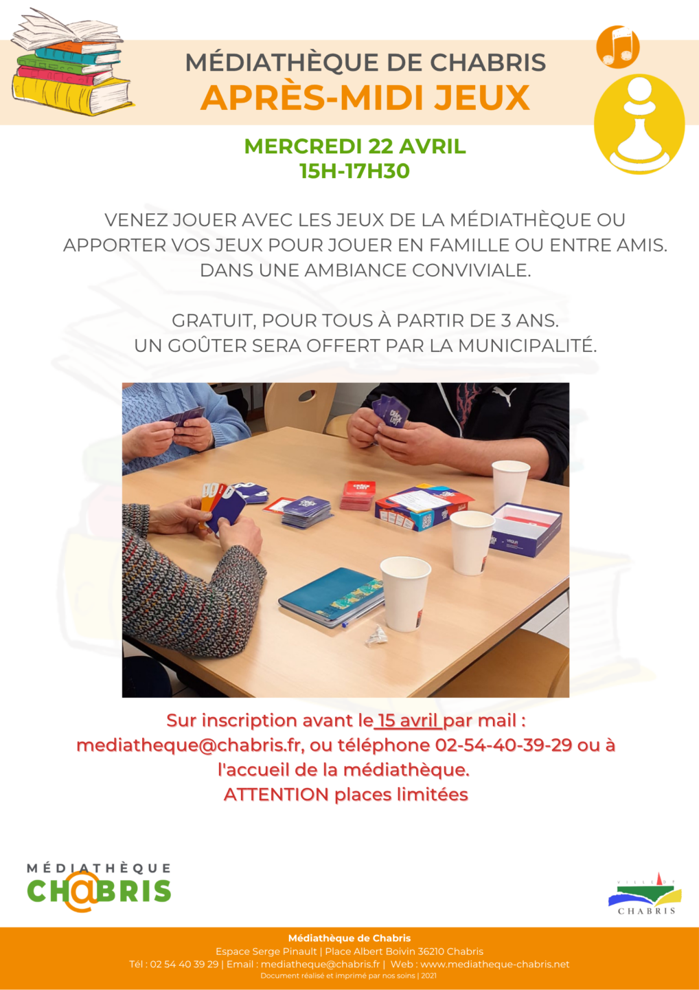 Après-midi Jeux Place Albert Boivin Chabris 2026-04-22