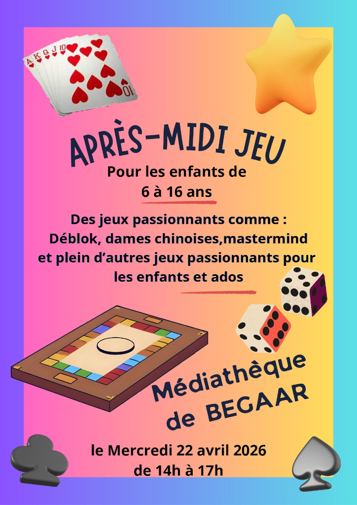 Après Midi Jeux de société  Bégaar