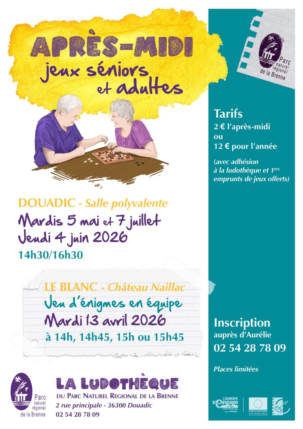 Après-midi jeux seniors et adultes  Douadic