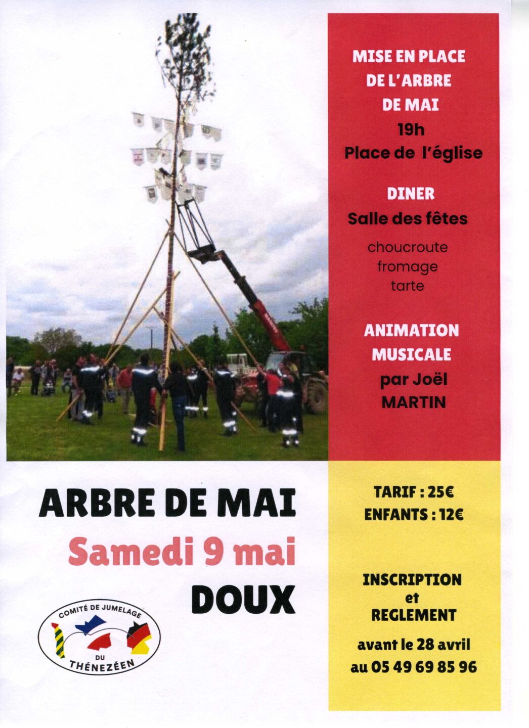 Arbre de mai Rue de l&rsquo;Église Doux