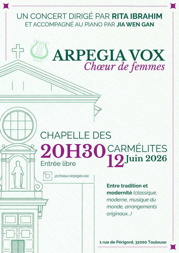 Arpegia Vox - Chœur de femme Chapelle des Carmélites Toulouse
