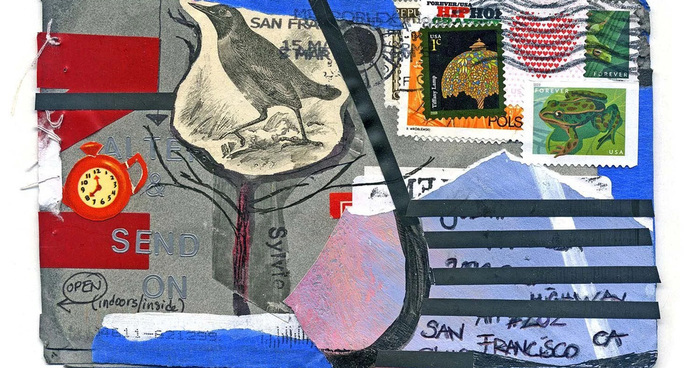 Art postal Médiathèque Léopold Sédar Senghor Saint-Médard-en-Jalles