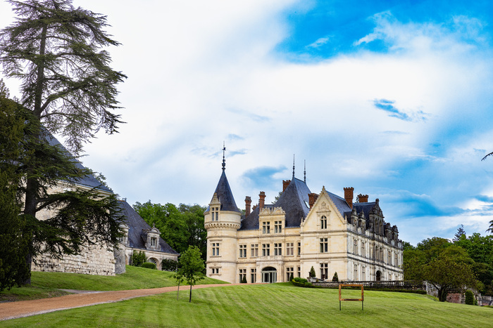 Artistes peintres dans le parc, Château de la Bourdaisière, Montlouis-sur-Loire