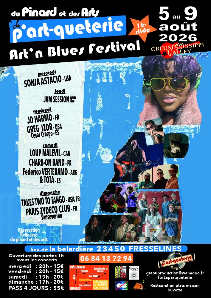 Art'n blues festival La belardière Fresselines 2026-08-05