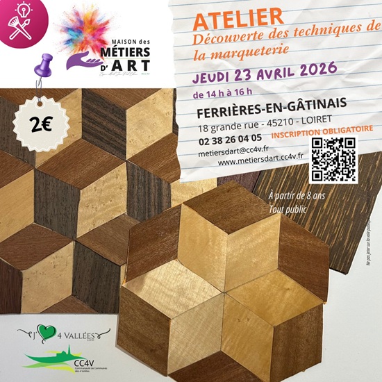 Atelier à la Maison des métiers d&rsquo;art  Ferrières-en-Gâtinais