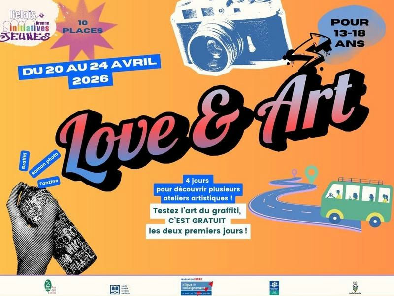 Atelier artistique Love & Art (13/18 ans)  Le Blanc