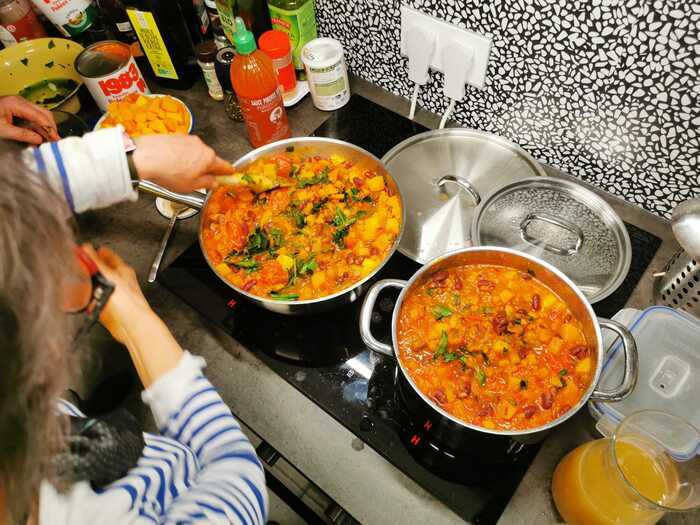 Atelier cuisine vegan, Coworking Rouen la Maison bleue, Rouen