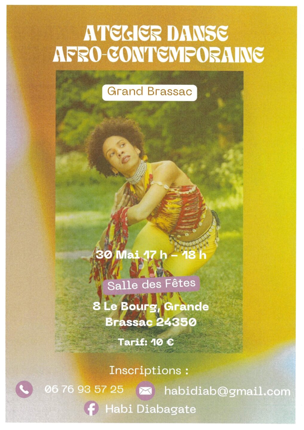 Atelier danse afro-contemporaine Salle des fêtes Grand-Brassac 2026-05-30