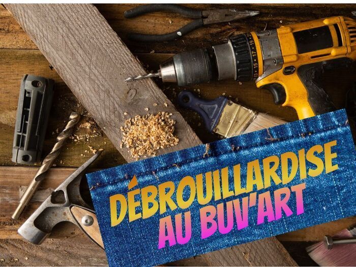 Atelier débrouillardise – Rivetage et soudure (1/2), Café associatif Le Buv&rsquo;Art, Lasserre-Pradère