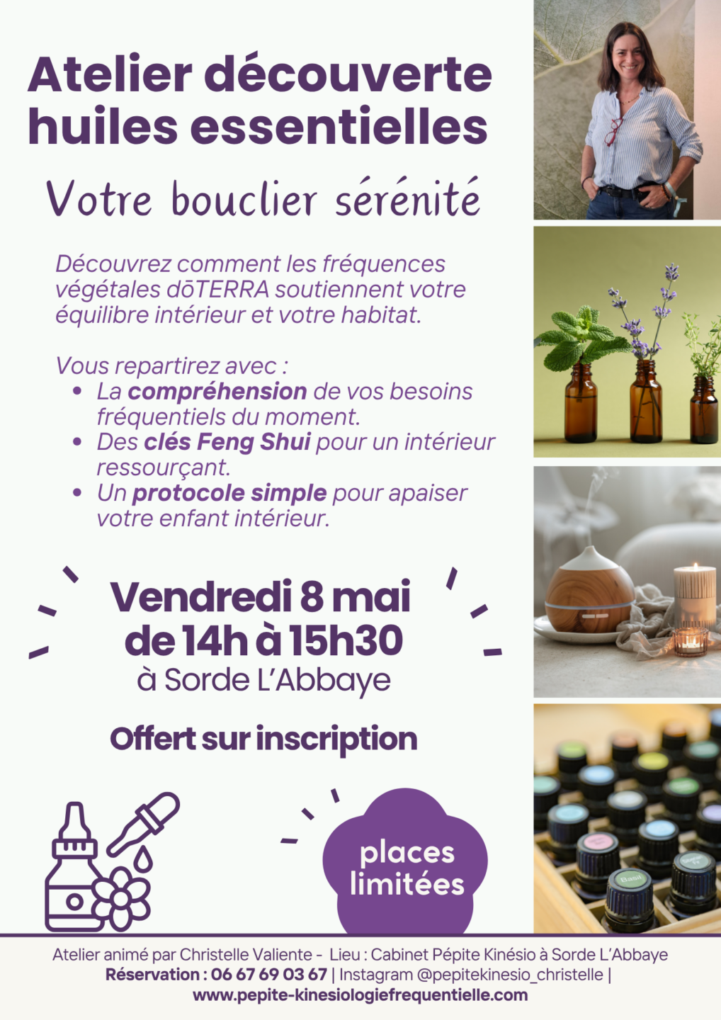 Atelier découverte huiles essentielles  Sorde-l&rsquo;Abbaye