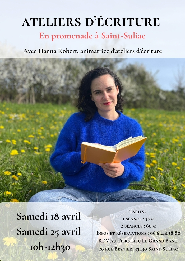 Atelier d&rsquo;écriture en promenade à Saint-Suliac Le Grand Banc, étage 1 chez « Multi », 26 rue Besnier 35430 Saint-Suliac Saint-Suliac