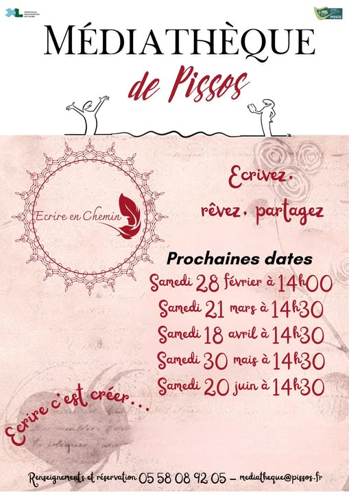 Atelier d&rsquo;écriture Médiathèque de Pissos Pissos