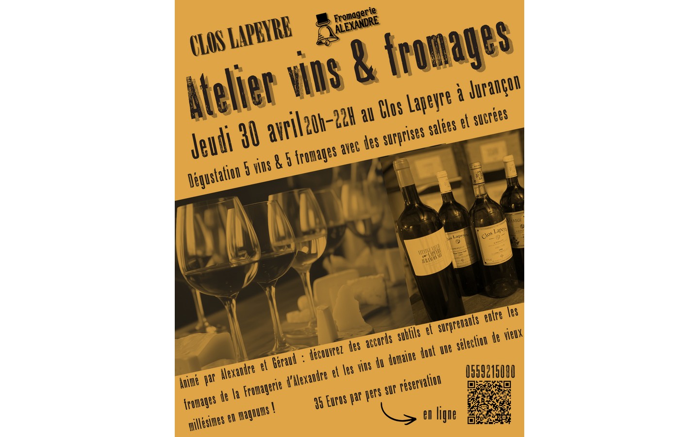 Atelier dégustation vin et fromage  Jurançon