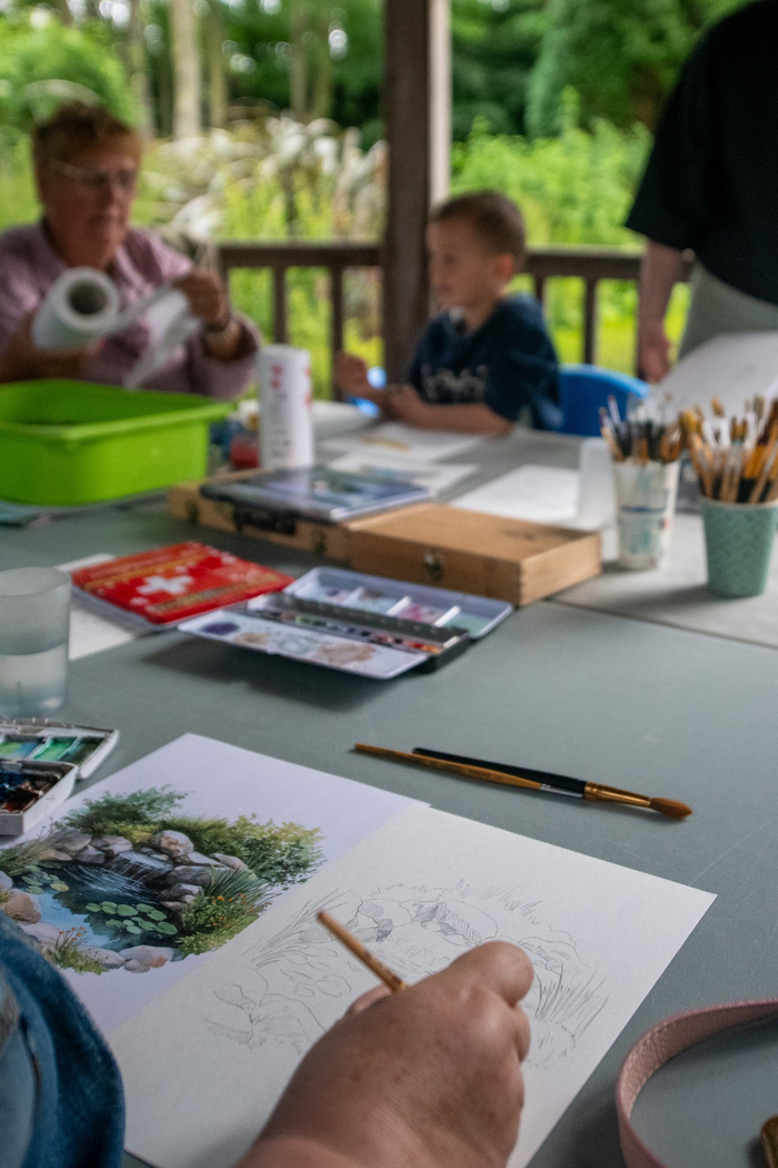 Atelier Dessin et Aquarelle Jardin de la Liberté Gravelines