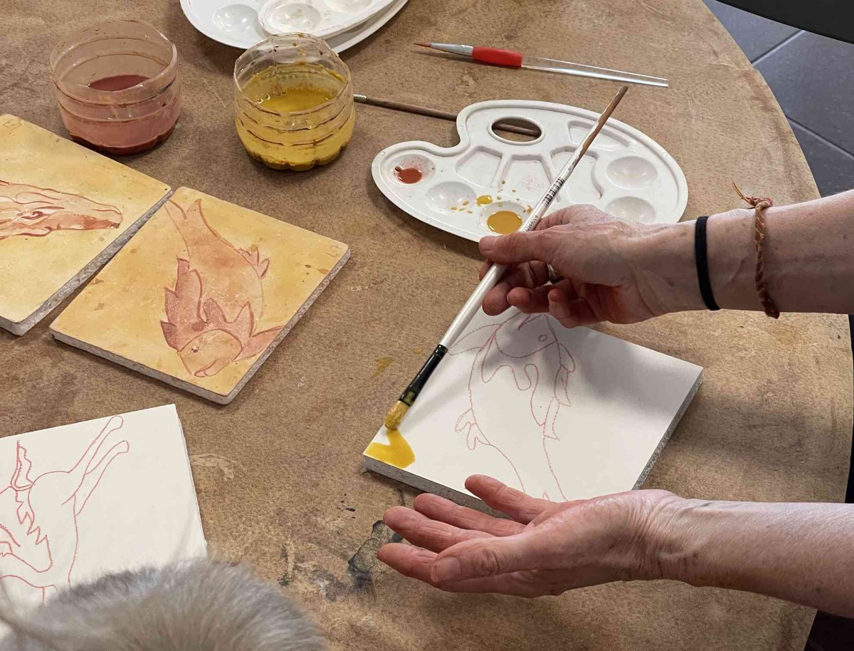 Atelier d&rsquo;initiation à la fresque antique Route de feuguerolles Vieux