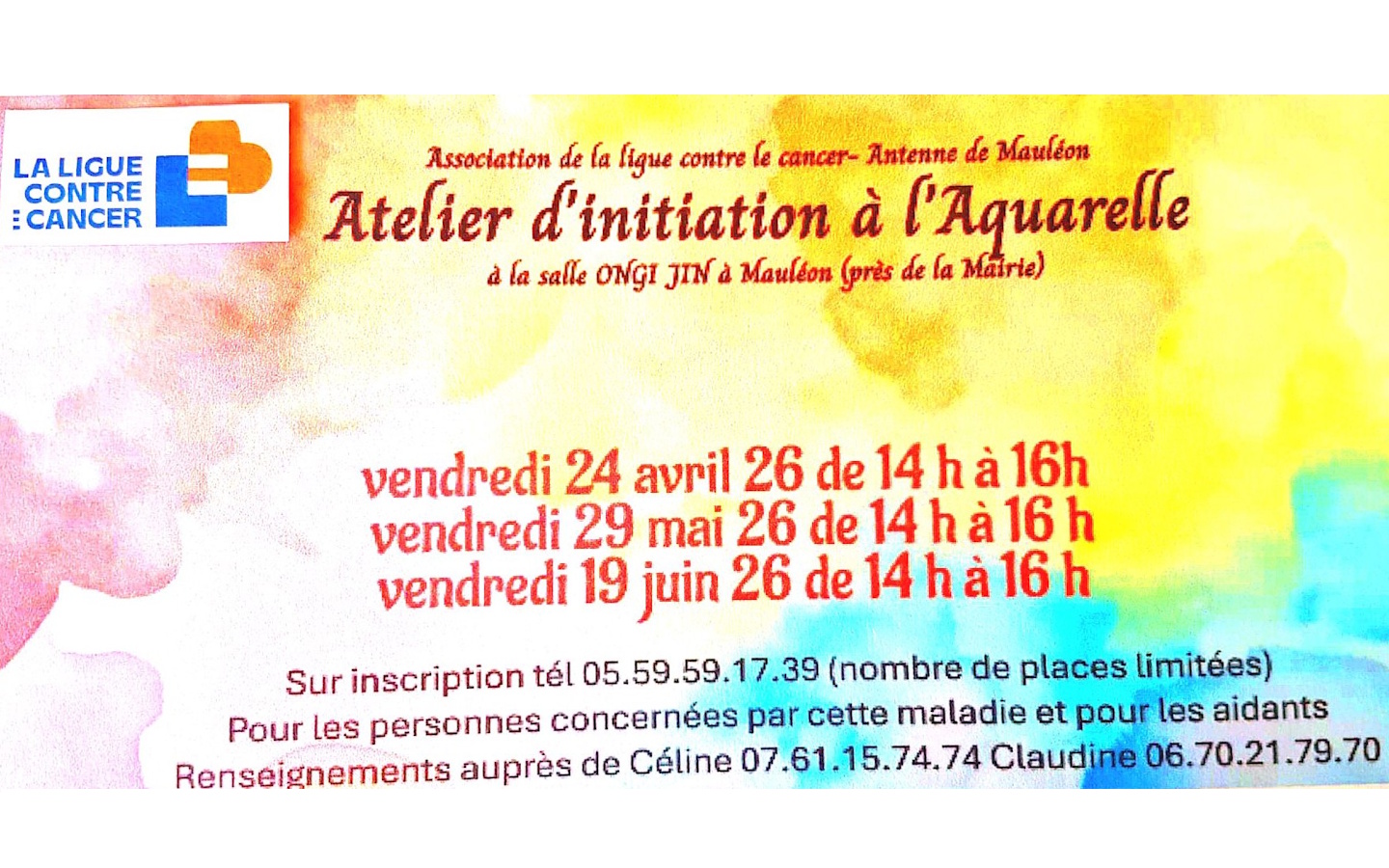 Atelier d'initiation à l'aquarelle Rue Arnaud de Maytie Mauléon-Licharre 2026-05-29