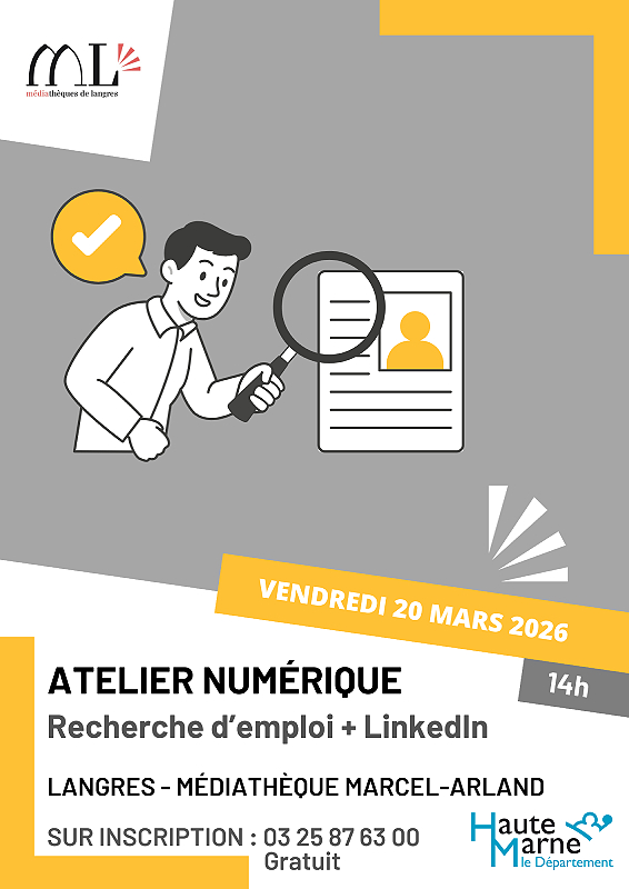 Atelier d&rsquo;initiation au numérique Créer un CV  Langres