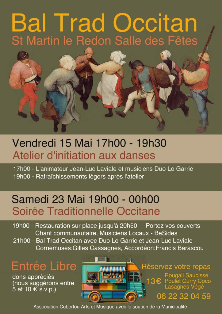 Atelier d&rsquo;initiation aux danses traditionnelles occitanes  Saint-Martin-le-Redon