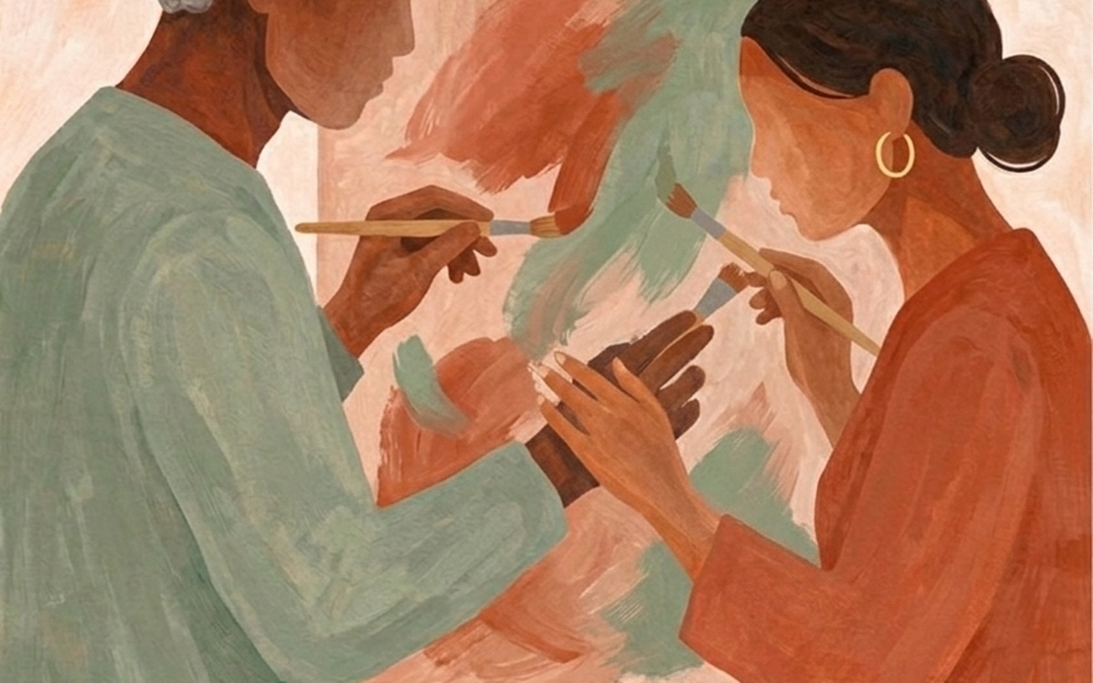 Atelier Duo Painting avec Coquelicot Atelier des Abbesses PARIS