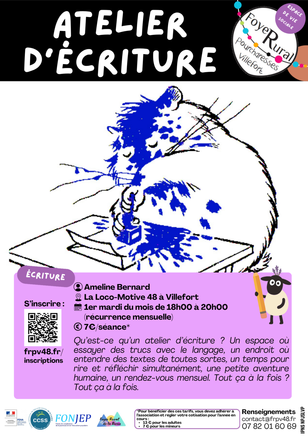 ATELIER ECRITURE RUE DE LA VIGNETTE Villefort