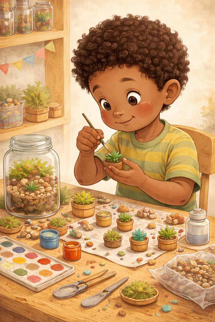 Atelier enfant : fabrique ton jardin de poche École Palotchka Nîmes