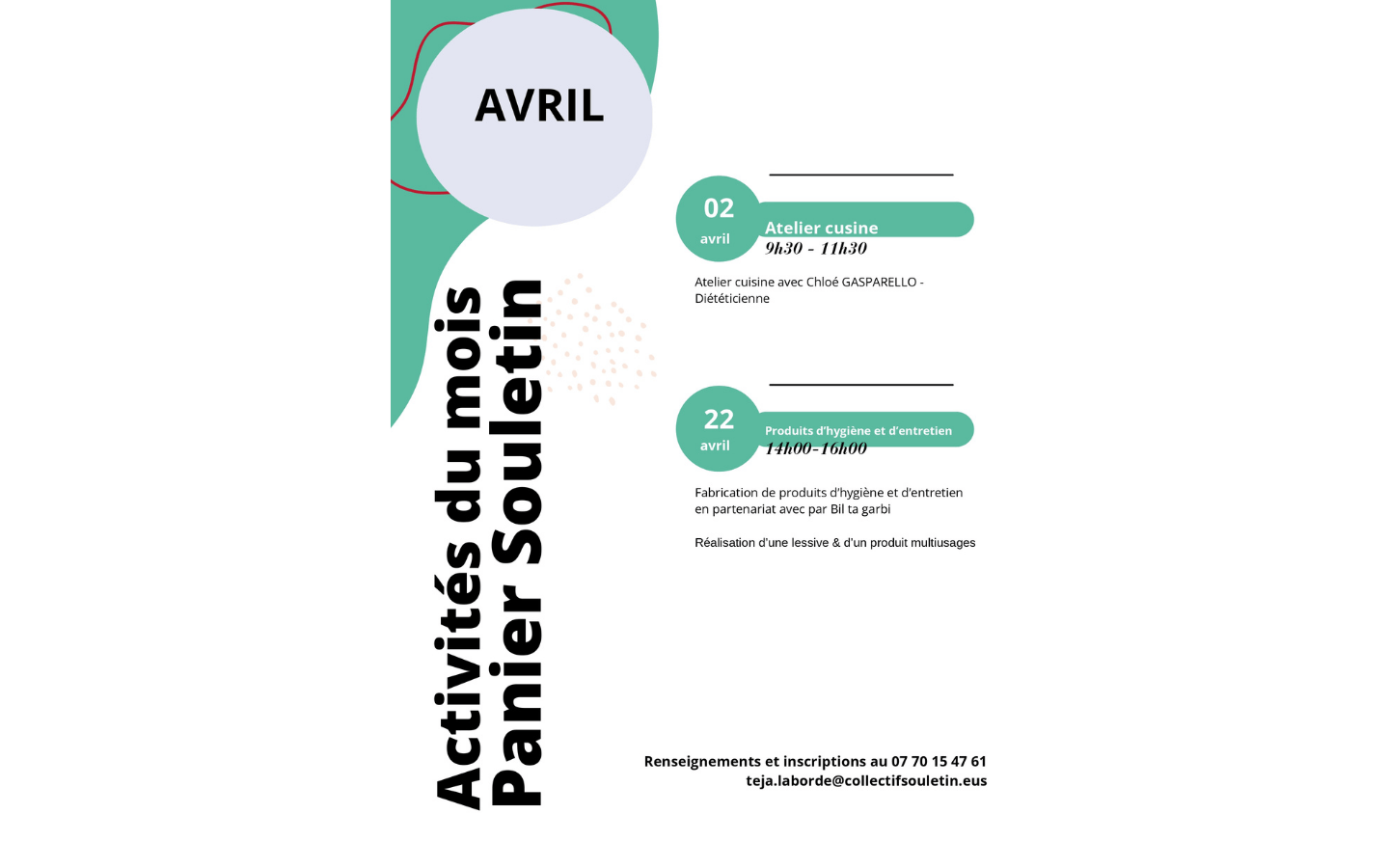 Atelier fabrication de produits d&rsquo;hygiène et d&rsquo;entretien Collectif souletin Mauléon-Licharre