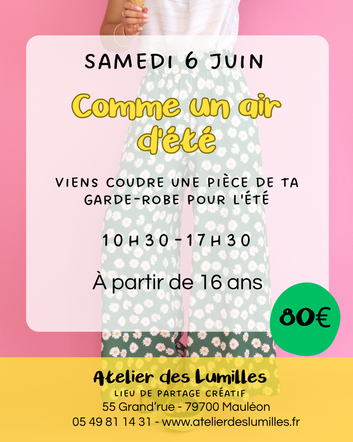 Atelier Garde robe d&rsquo;été Atelier des Lumilles Mauléon