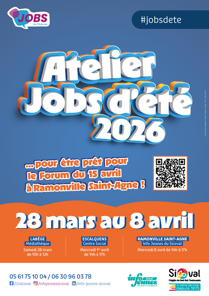 Atelier Jobs d’été, Maison de la solidarité Escalquens, Escalquens