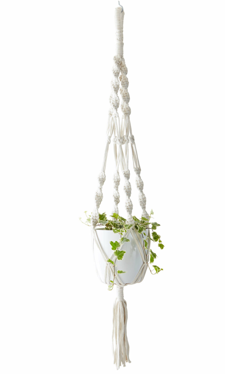 Atelier macramé suspension pour pot  Melle