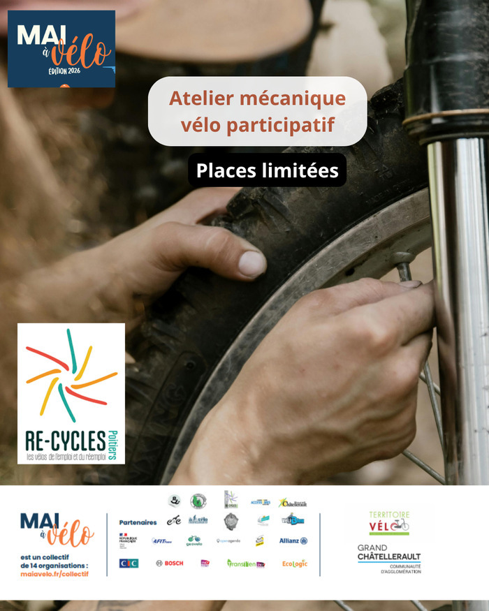 Atelier mécanique participatif Bâtiment 208 Site de la Manu Châtellerault 2026-05-19