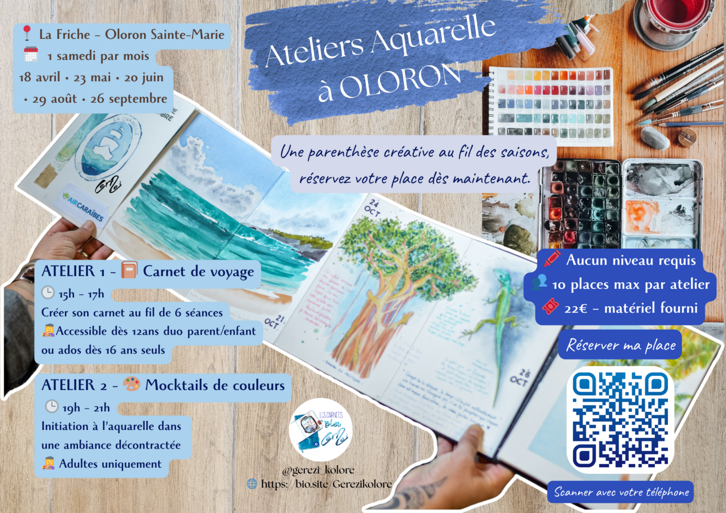 Atelier Mocktails de couleurs 2 Rue de Rocgrand Oloron-Sainte-Marie 2026-05-23