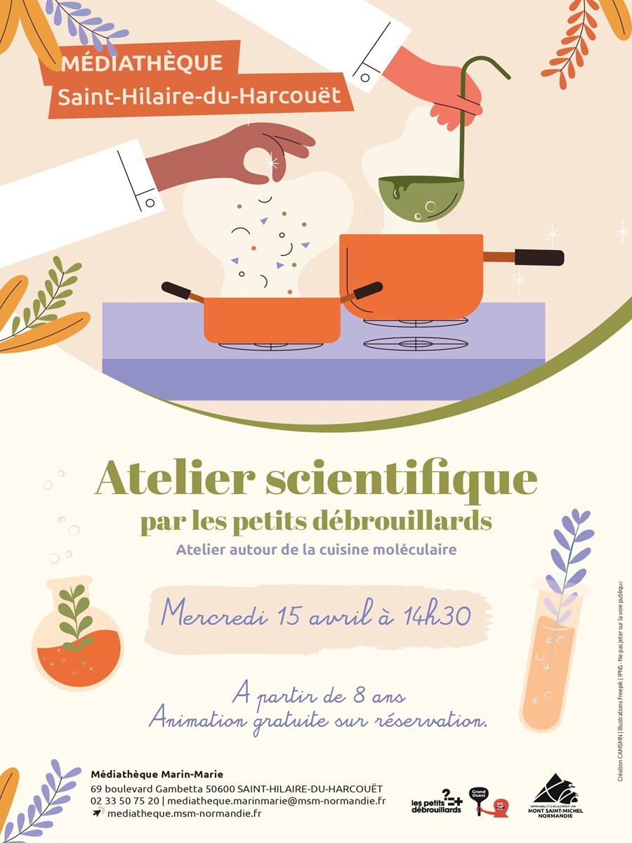 Atelier scientifique animé par l’association Les Petits Débrouillards Médiathèque Marin Marie Saint-Hilaire-du-Harcouët