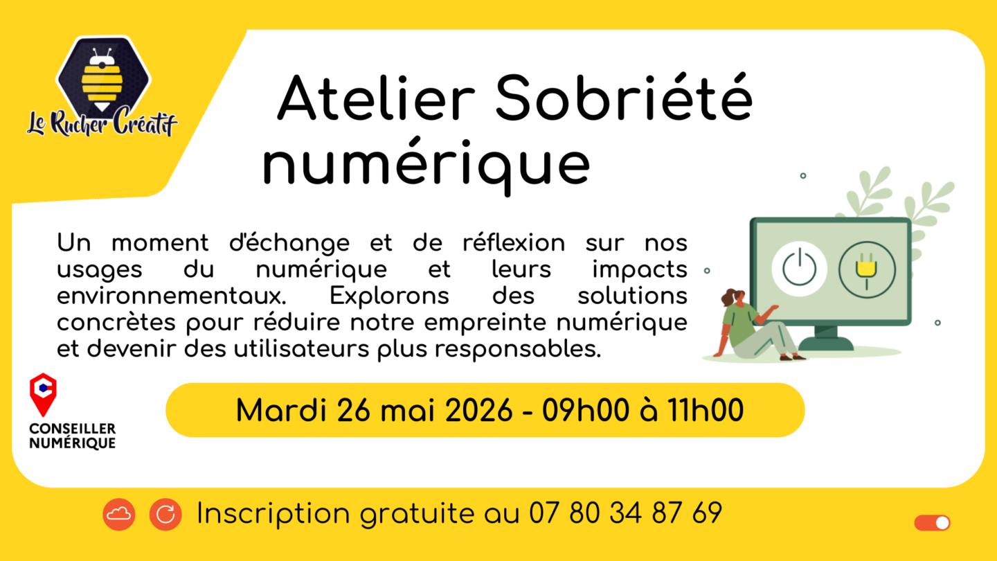 Atelier Sobriété numérique  Troyes
