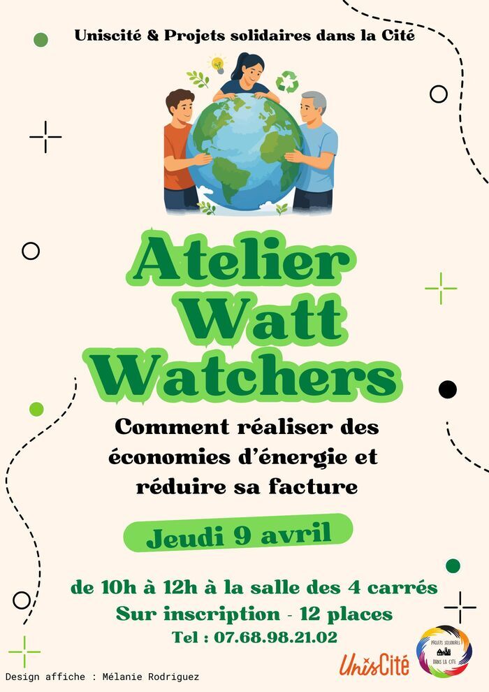Atelier WATT WATCHERS salle des 4 carrés Nantes