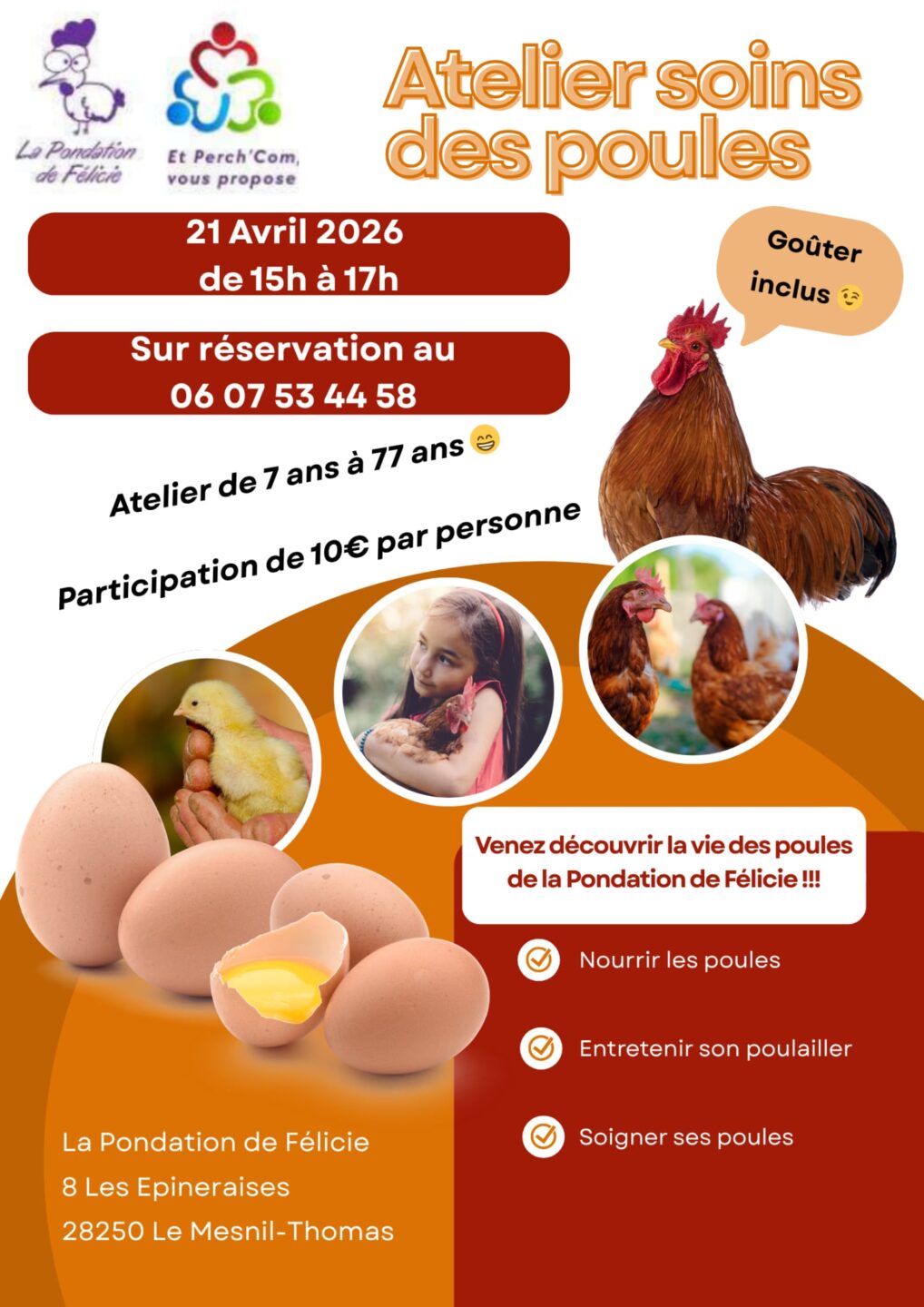 Ateliers soins des poules 8 Les Épineraises Le Mesnil-Thomas 2026-04-21