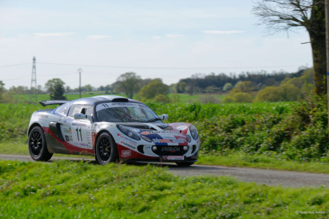 Laurent GALLOU termine 47e du rallye national sur la Lotus Exige S220 numéro 11, dans le groupe FRGT et 1er en classe GT10 avec le copilote Thierry GUEZENNEC