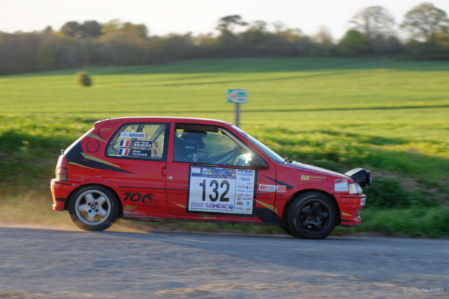 Jérôme VERDIER termine 11e du régional sur la Peugeot 106 XSI numéro 132 dans le groupe F RC5 et 1er en classe N1 avec le copilote Jean-Claude BRUGIER