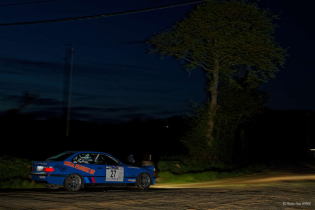 Régis THOMAS termine 31e du rallye national sur la BMW 325i Coupé numéro 27, dans le groupe FRally et 1er en classe A8 avec le copilote Youwain LE DOEUFF