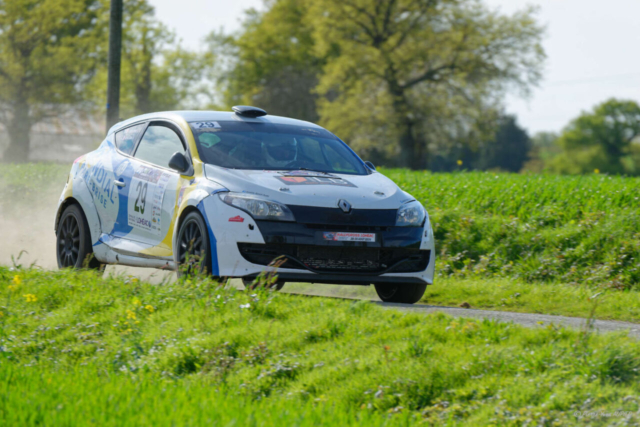 Ludovic LECLERC termine 13e du rallye national sur la Renault Megane 3 RS numéro 29, dans le groupe FRally et 1er en classe N4 avec la copilote Alison GUILLON