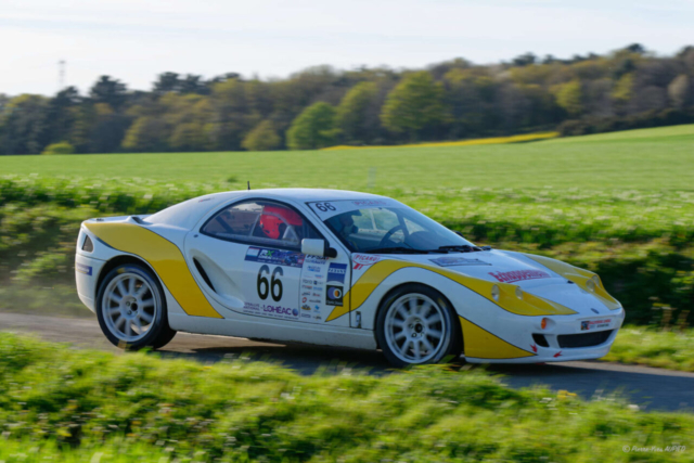 Franck DANIEL termine 9e du rallye national sur la Hommell Berlinette RS2 numéro 66, dans le groupe FRGT et 1er en classe GT9 avec le copilote Benjamin DANIEL
