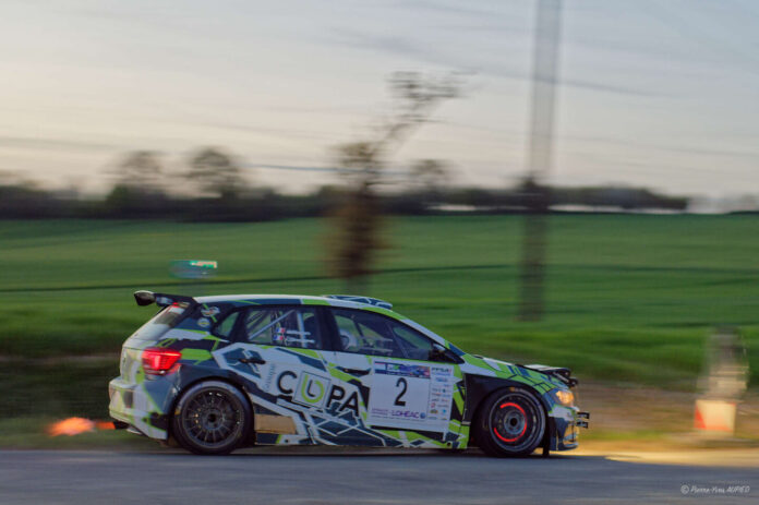 Bruno LONGÉPÉ 1er sur la Volkswagen Polo Gti numéro 2, dans le groupe FRC2 en classe R5/Ral avec la copilote Laurine BESSON lors de la 25e édition du rallye du Pays de Lohéac les 4 et 5 Avril 2026