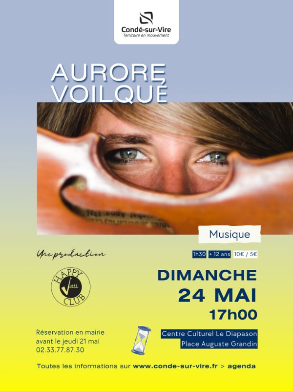 Aurore Voilqué en concert Condé-sur-Vire Condé-sur-Vire